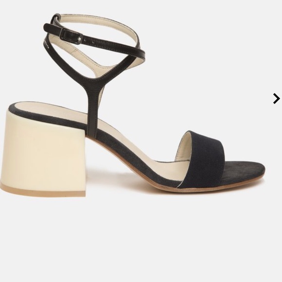 Mm6 calfskin and canvas sandals, NWT, sz 38 - Picture 2 of 11